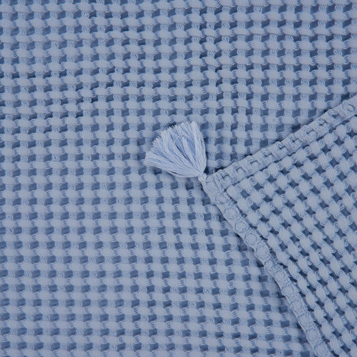 COUVERTURE DOUDOU Waffle  80/100 cm  - Blau, Trend, Textil (80/100cm) - Patinio