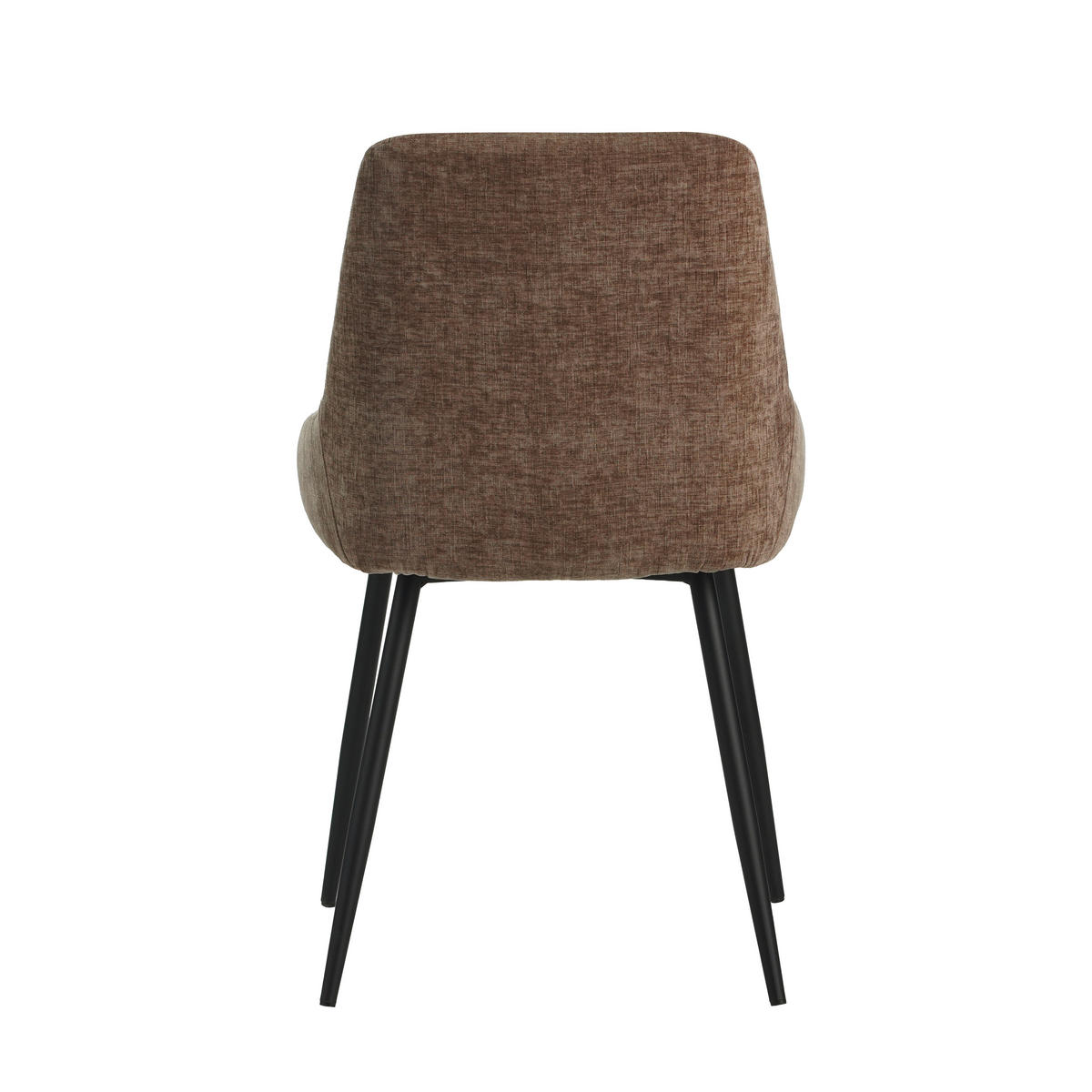 SADA STOLIČIEK 2 kus - hnedá/čierna, Modern, kov/textil (52/86/44cm) - MID.YOU