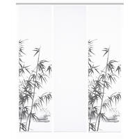 FLÄCHENVORHANG  3 Stück  blickdicht  60/245 cm   - Grau Hochglanz/Weiß, Natur, Textil (60/245cm)