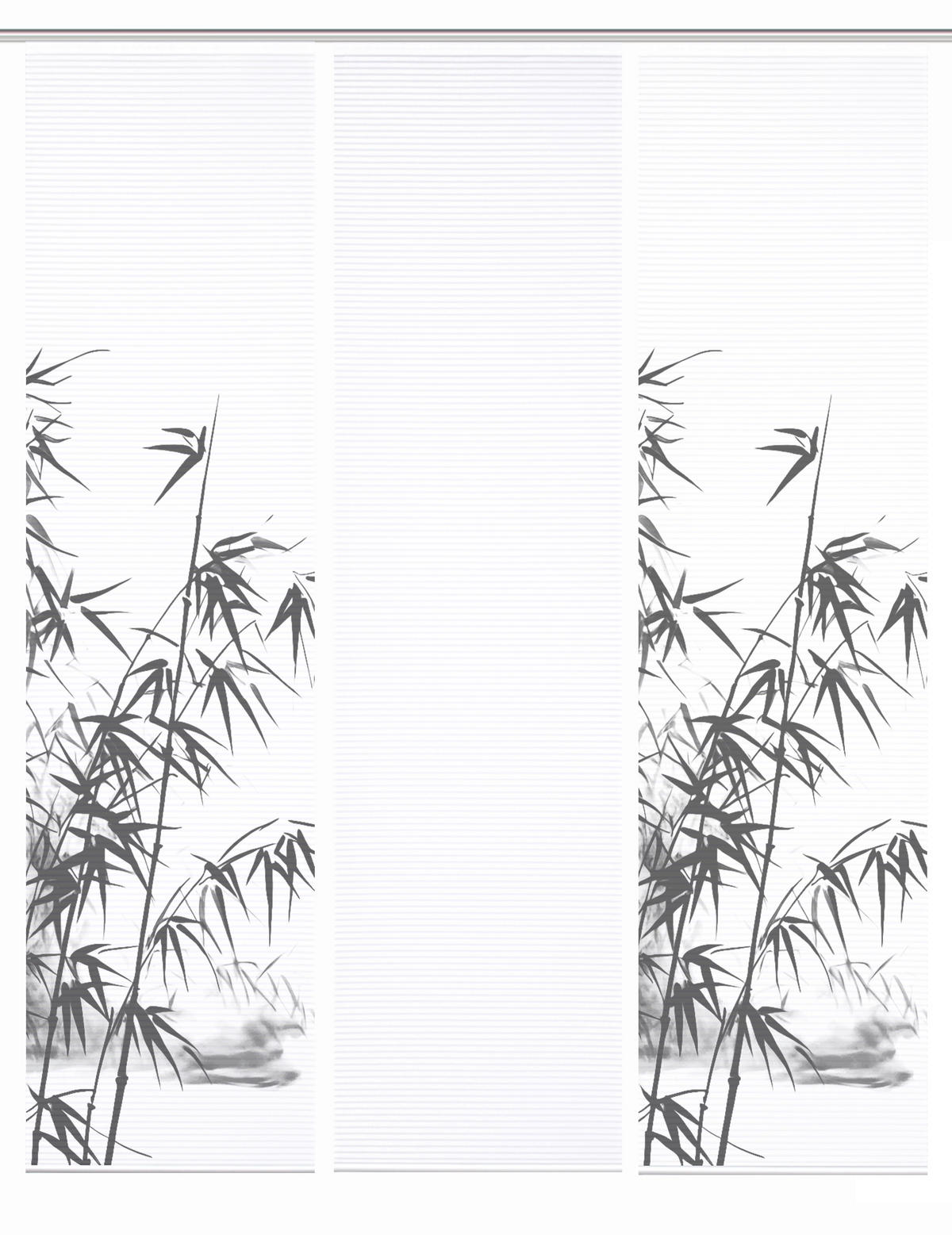 FLÄCHENVORHANG  3 Stück  blickdicht  60/245 cm   - Grau Hochglanz/Weiß, Natur, Textil (60/245cm)