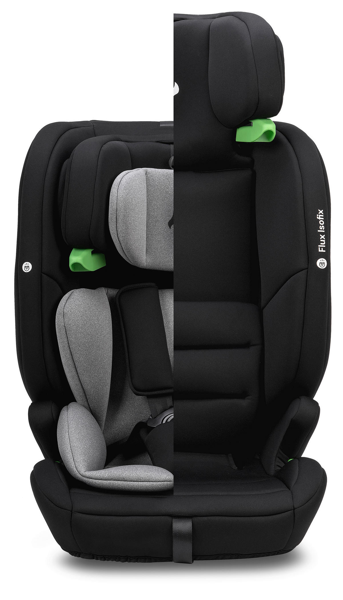 KINDERAUTOSITZ FLUX ISOFIX ECE R 129 i-SIZE  - Schwarz/Grau, Basics, Kunststoff/Textil (44/61.5/47cm) - Osann