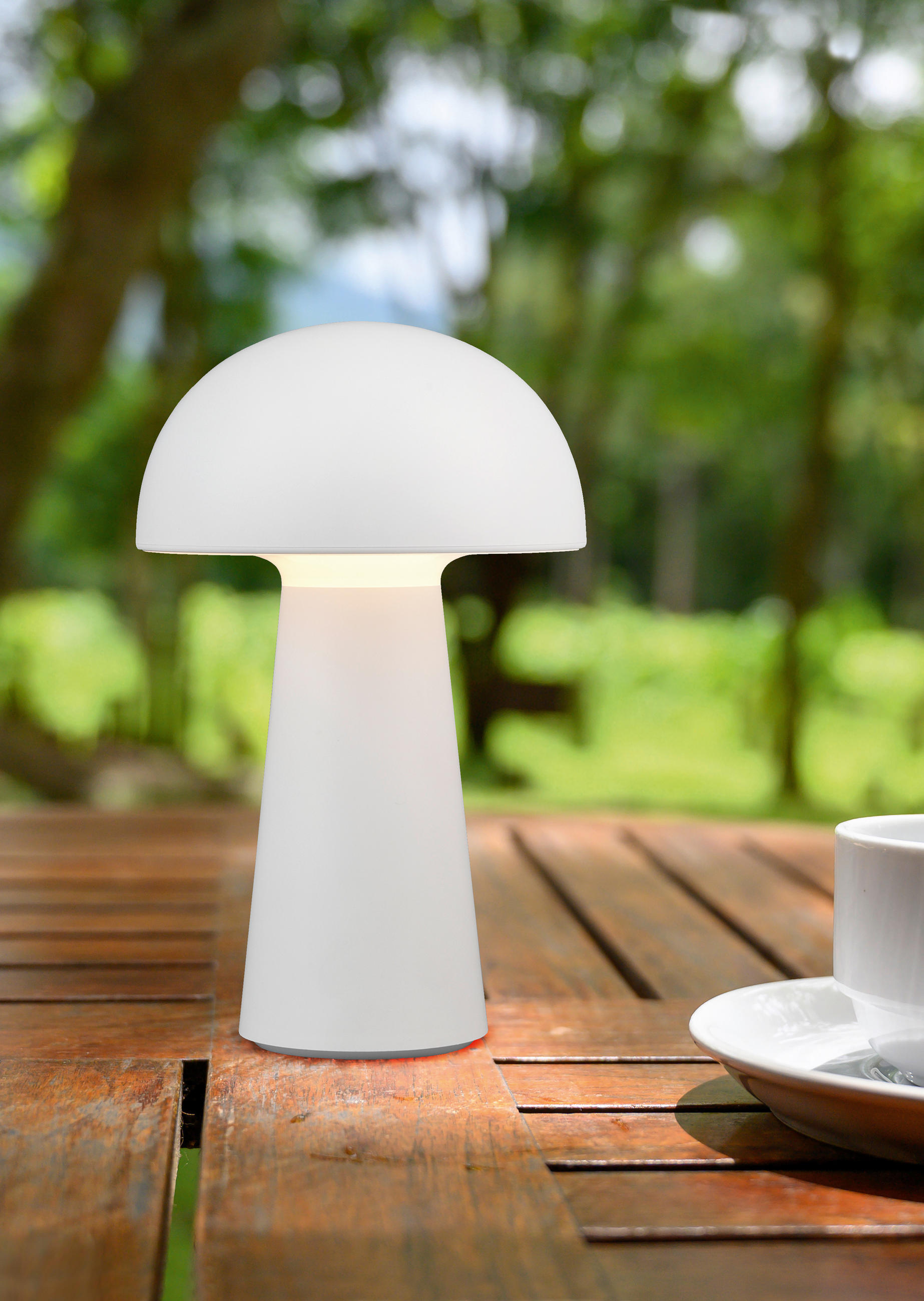 PORTABEL LAMPA Lennon 13,6/21,5 cm   - vit, Design, plast (13,6/21,5cm)