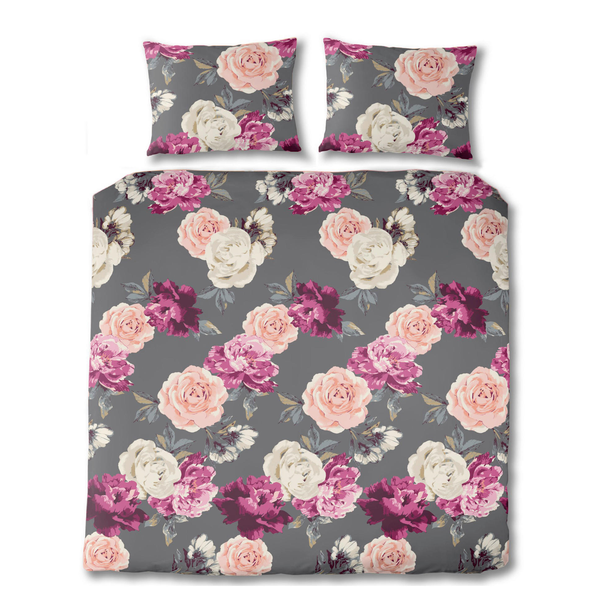 BETTWÄSCHE Renforcé 200/200 cm  - Dunkelgrau, Design, Textil (200/200cm) - Florella