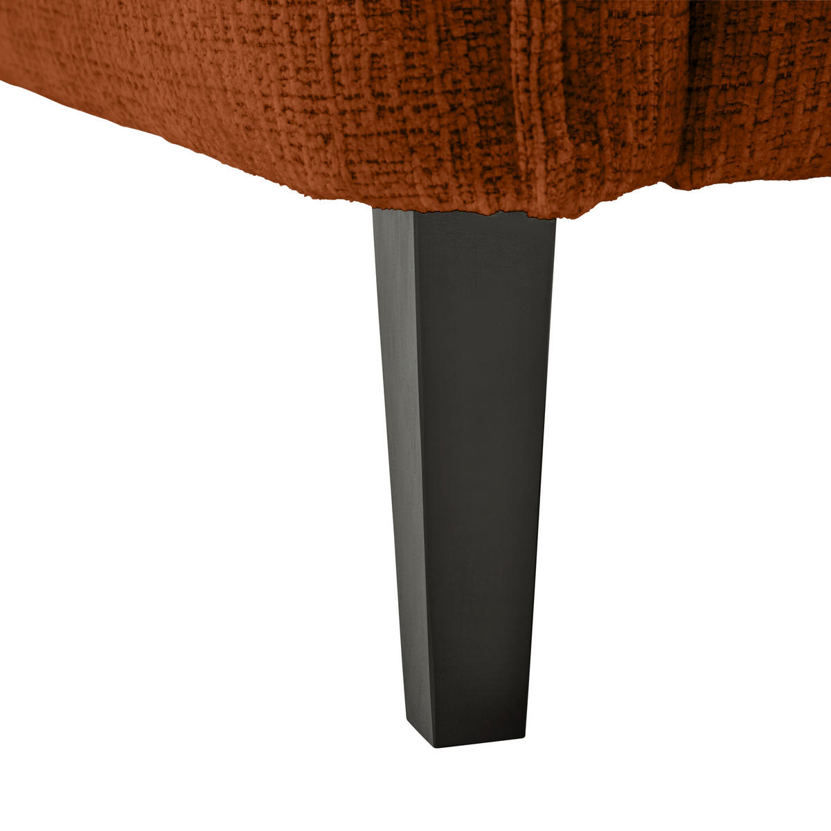 3-SITS SOFFA i vävt tyg terrakotta  - svart/terrakotta, Modern, trä/textil (183/85/92cm) - MID.YOU