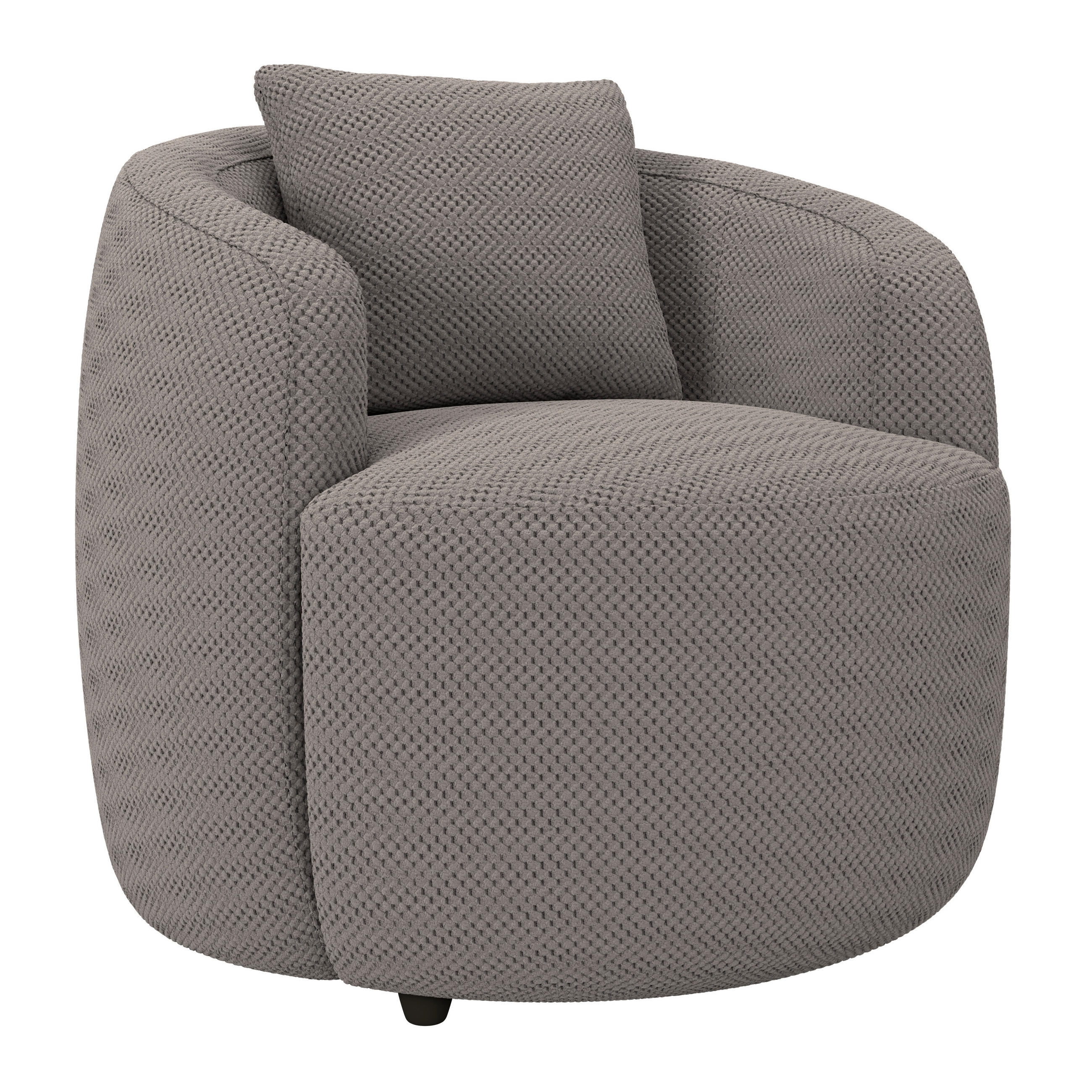 SESSEL in Velours, Struktur Cappuccino  - Schwarz/Cappuccino, Modern, Kunststoff/Textil (81/74/81cm) - Livetastic