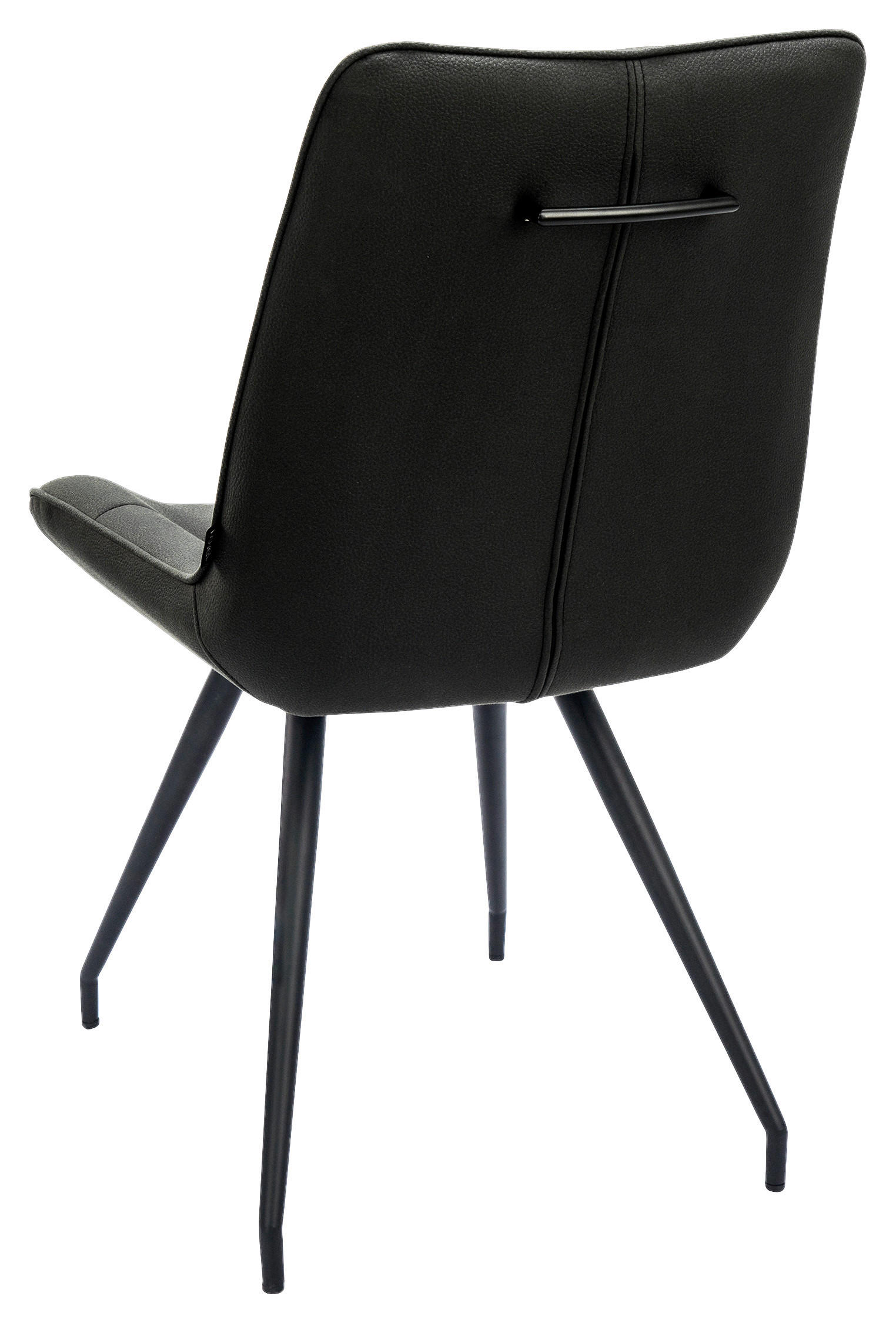STUHL Webstoff Schwarz  - Schwarz, Design, Textil/Metall (51/89/66cm) - Novel