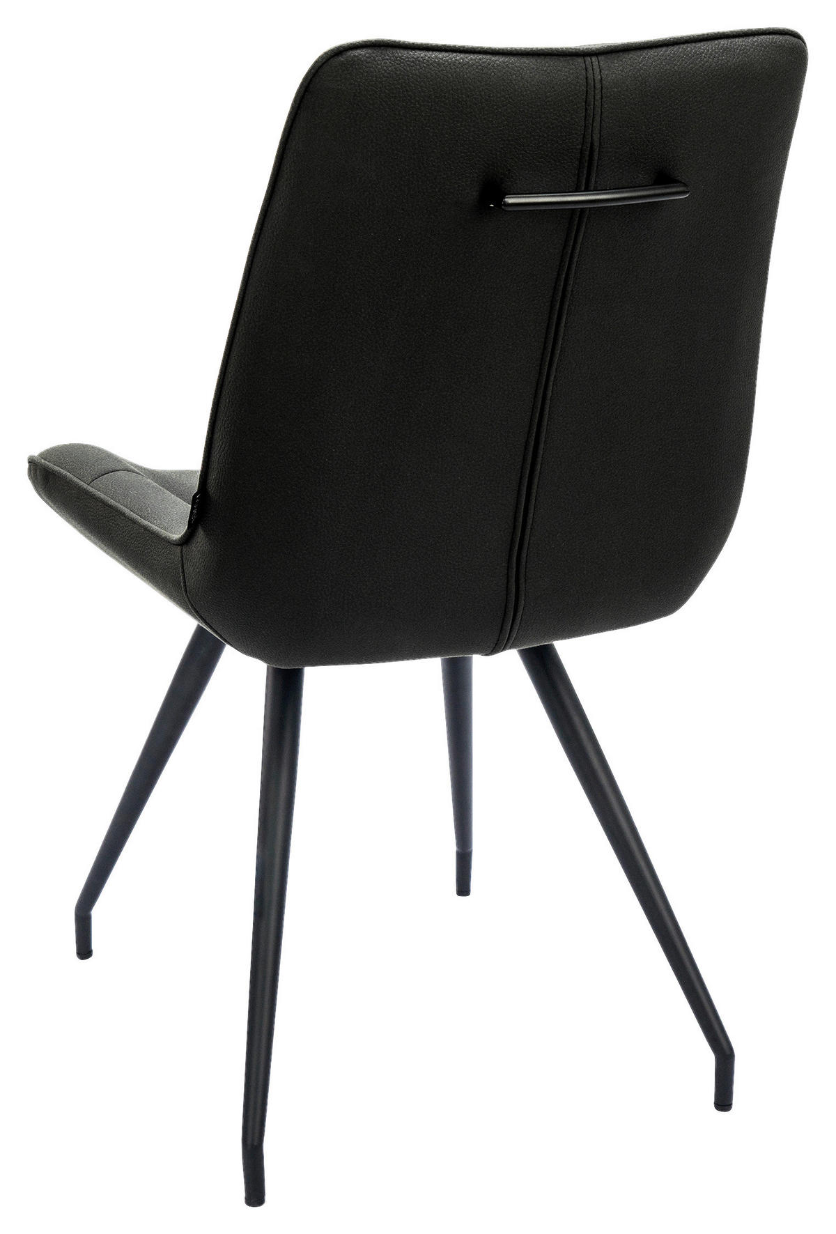STUHL Webstoff Schwarz  - Schwarz, Design, Textil/Metall (51/89/66cm) - Novel