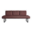 SITZBANK 209/92/78 cm  in Rosa  - Schwarz/Rosa, Design, Textil/Metall (209/92/78cm) - Dieter Knoll