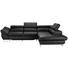 WOHNLANDSCHAFT - Chromfarben/Schwarz, Design, Leder (280/235cm) - Voleo