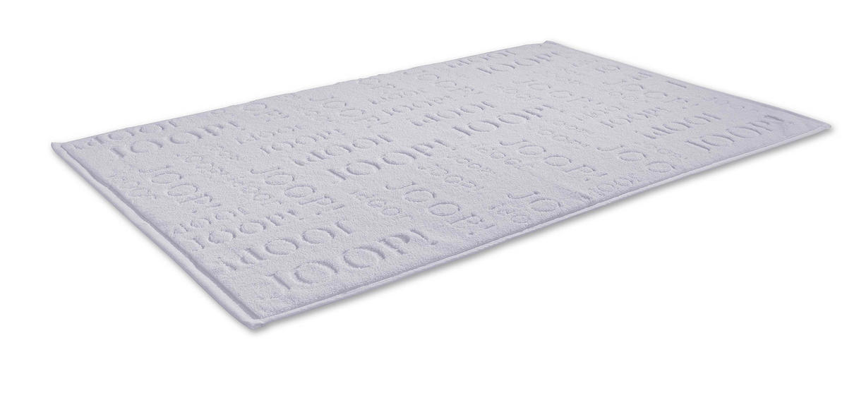 BADTEPPICH REPEAT Silberfarben, Hellgrau 45/65 cm  - Silberfarben/Hellgrau, Basics, Textil (45/65cm) - Joop!