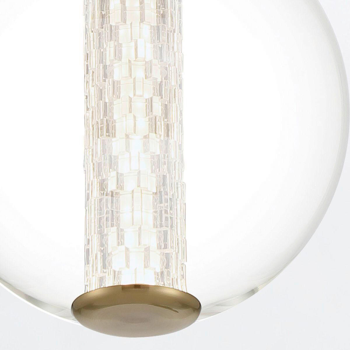 LED-HÄNGELEUCHTE 22/30/235 cm    - Goldfarben, Basics, Glas/Metall (22/30/235cm) - Elstead Lighting