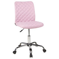 JUGENDDREHSTUHL Mikrofaser Rosa  - Chromfarben/Rosa, MODERN, Kunststoff/Textil (54/84-96/54cm) - Boxxx