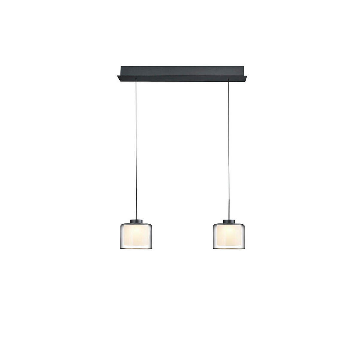 LED-HÄNGELEUCHTE Klara 63/60-180 cm   - Anthrazit, Design, Metall (63/60-180cm) - elements by BANKAMP
