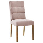 STUHL in Holz, Textil Eichefarben, Altrosa  - Eichefarben/Altrosa, KONVENTIONELL, Holz/Textil (47/95/64cm) - Cantus