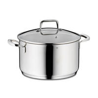 FLEISCHTOPF Flavoria 5,5 l  - Transparent/Silberfarben, KONVENTIONELL, Glas/Metall (24/14cm) - Kela