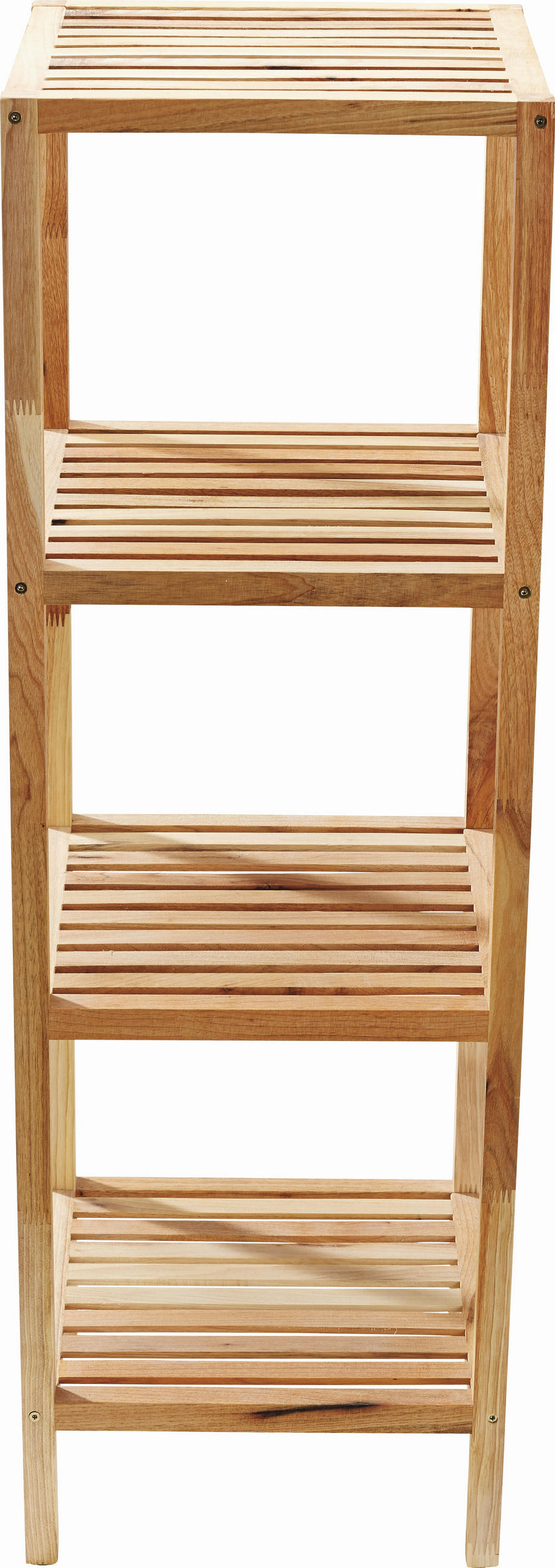 Etajeră Pentru Baie 36/112/36 cm  - culoare lemn de nuc, Basics, lemn (36/112/36cm) - Wenko