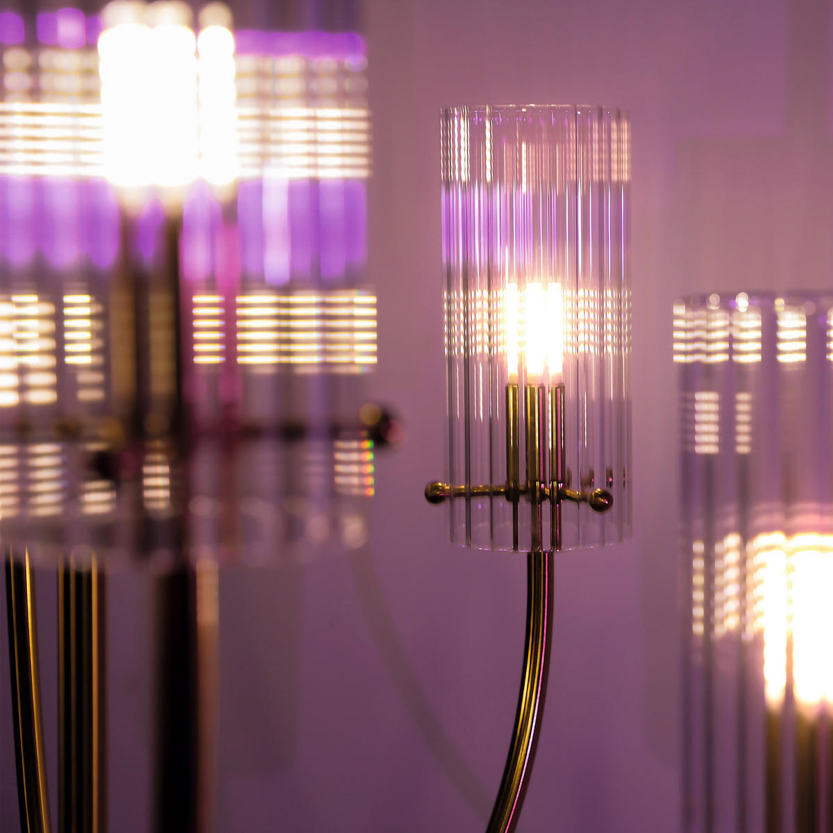 KRONLEUCHTER 61/44,7/61 cm   - Messingfarben, Trend, Glas/Metall (61/44,7/61cm) - MAYTONI