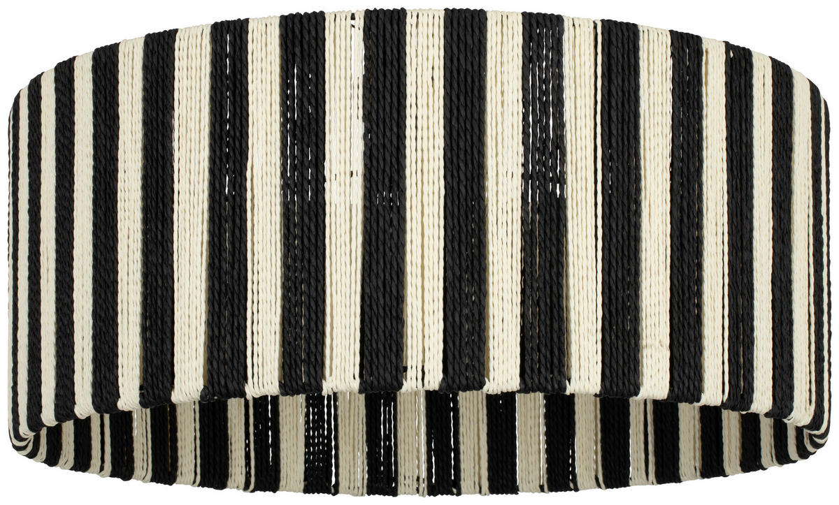 HÄNGELEUCHTE 60/27.5 cm   - Schwarz/Weiß, Design, Papier/Metall (60/27.5cm) - Collet's Monde