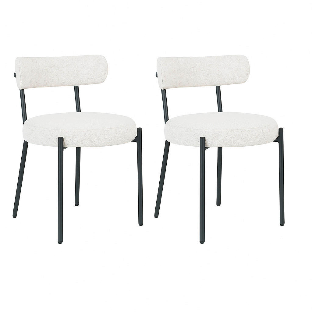 Stuhl-Set Badalona Grauweiß B: 47 cm