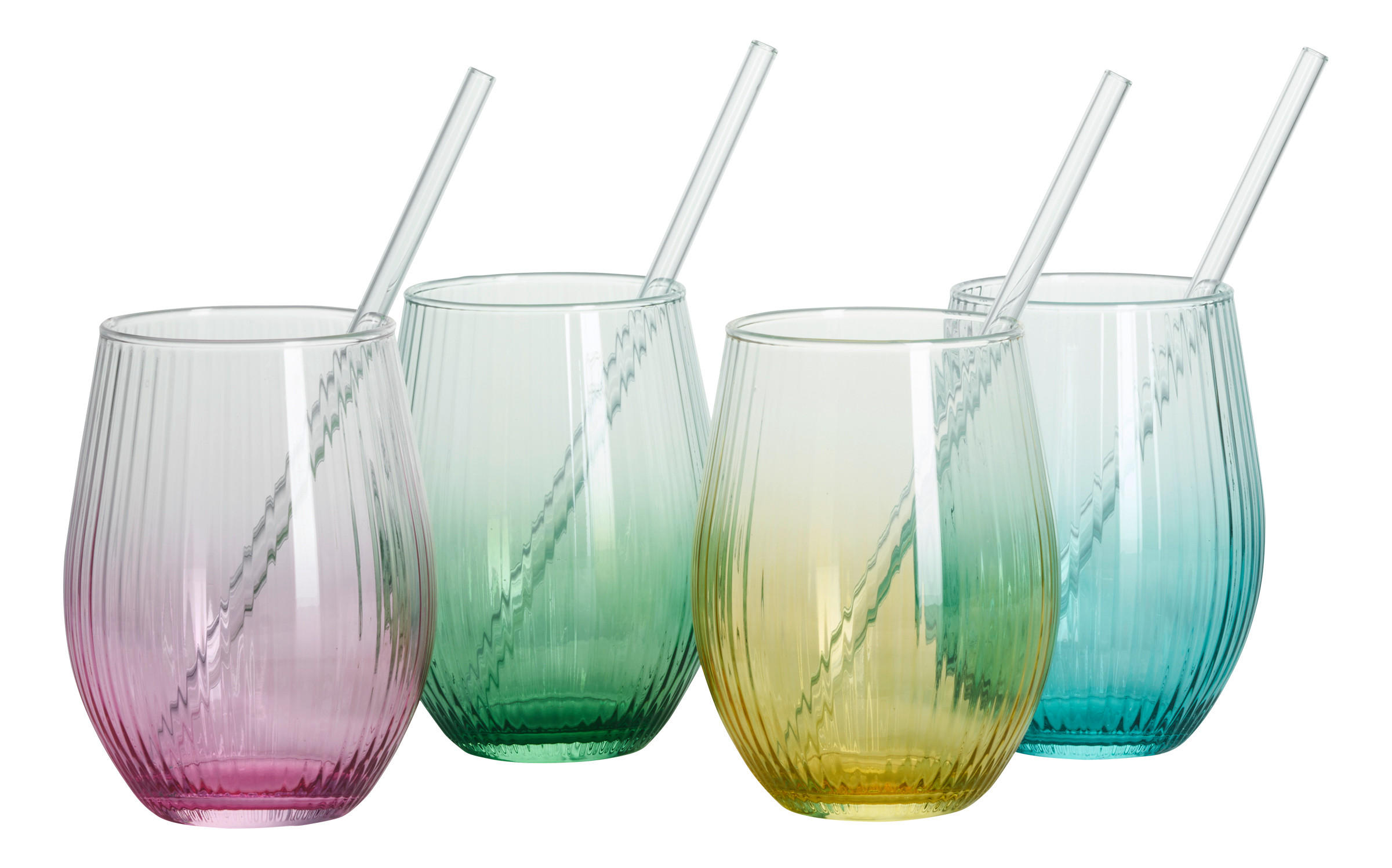 GLASSET Spritz Color Edition 4 delar  - klar/pink, Klassisk, glas (20/20/14cm) - Ritzenhoff Breker
