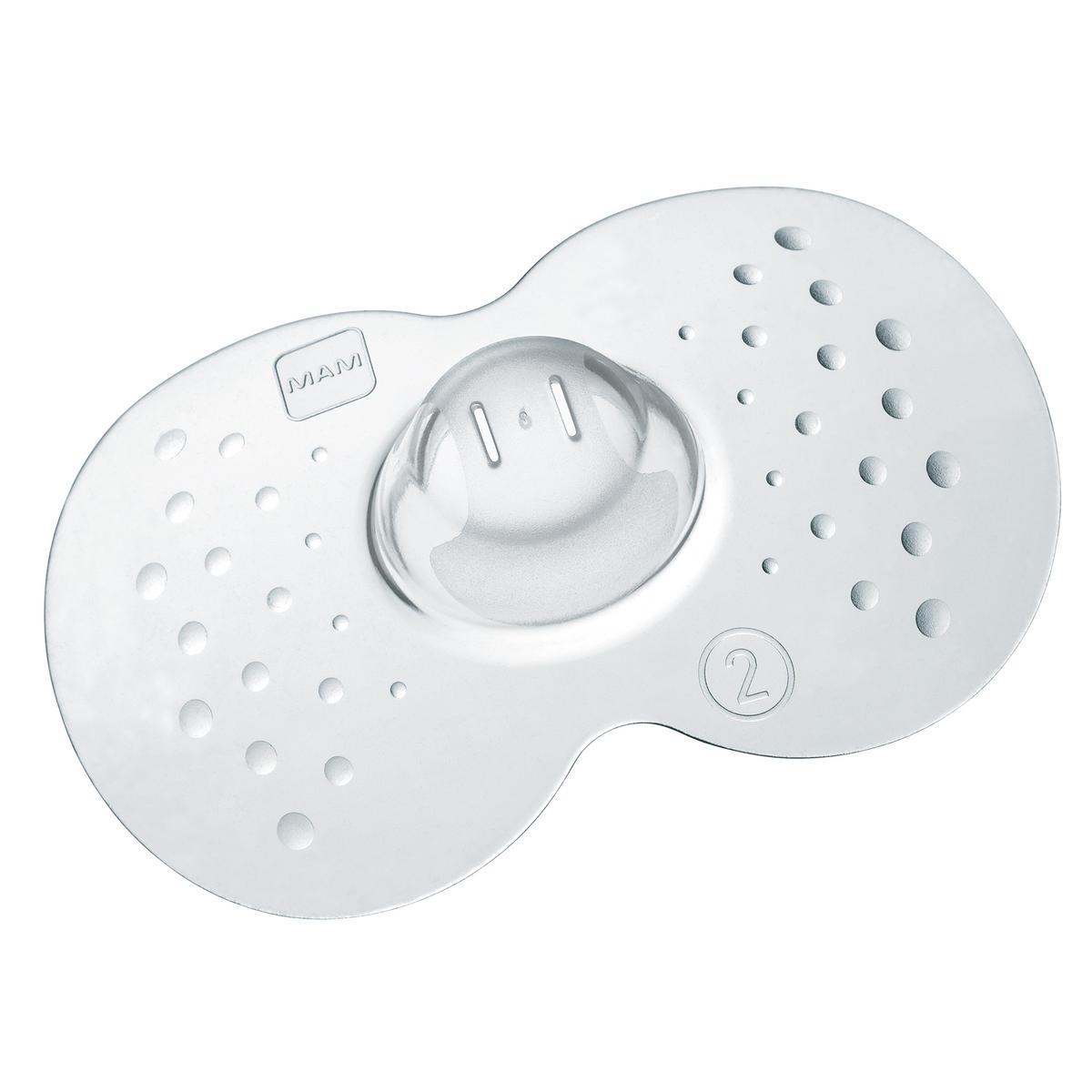 Stillhütchen Gr. 2   - Transparent, Basics, Kunststoff (9,1/12,5/5,5cm) - MAM