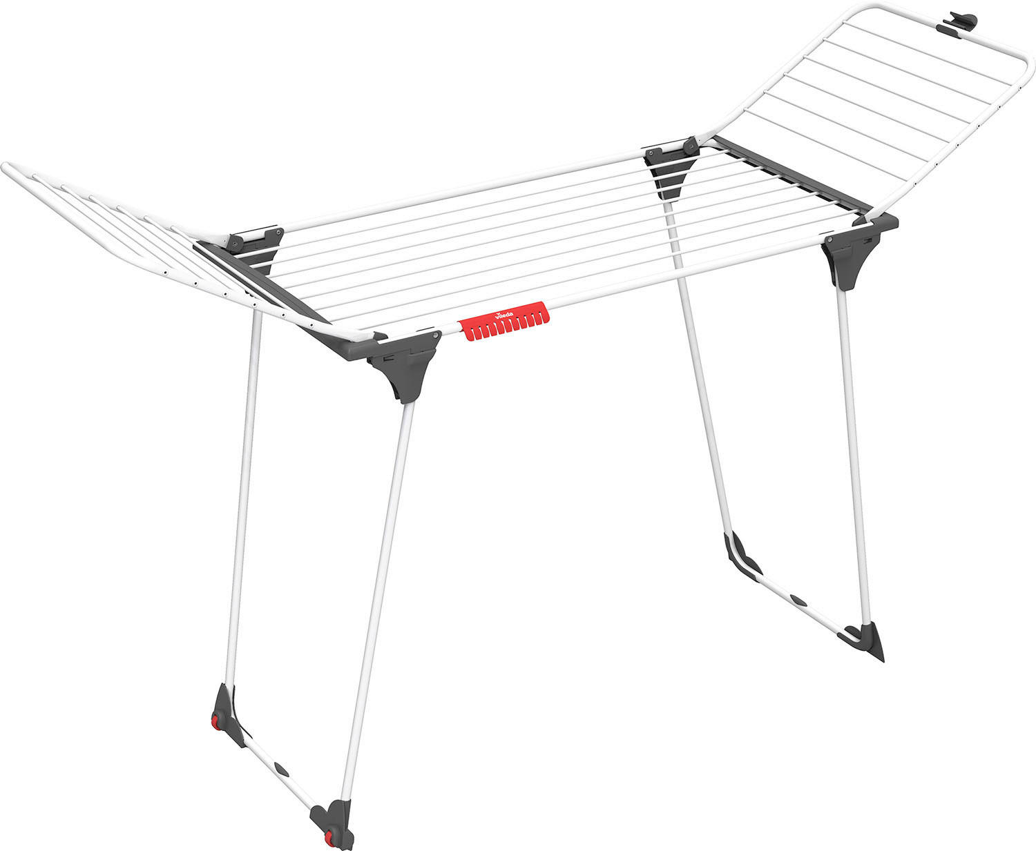 STOJACI SUŠIAK - biela s vysokým leskom, Basics, kov (7/108.5/58.5cm) - Vileda