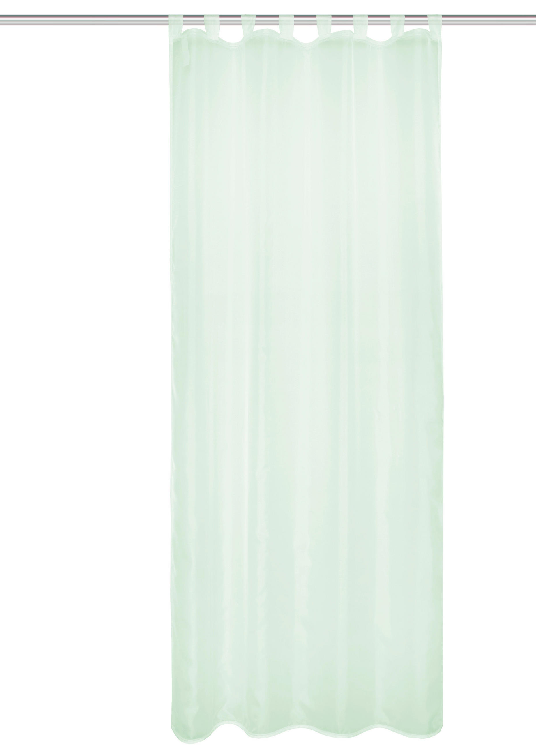 SCHLAUFENSCHAL  transparent   135/245 cm  - Hellgrün, Basics, Textil (135/245cm)
