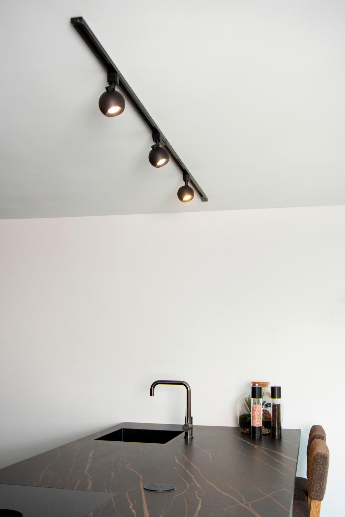 SCHIENENSYSTEM Track 9/9/12.8 cm   - Schwarz, Basics, Metall (9/9/12.8cm) - Lucide