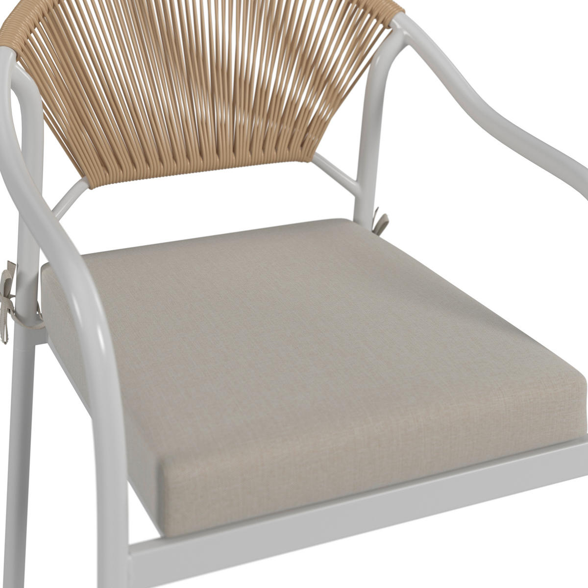 GARTENSET  4-teilig  - Klar/Weiss, Modern, Glas/Kunststoff - Ambia Garden