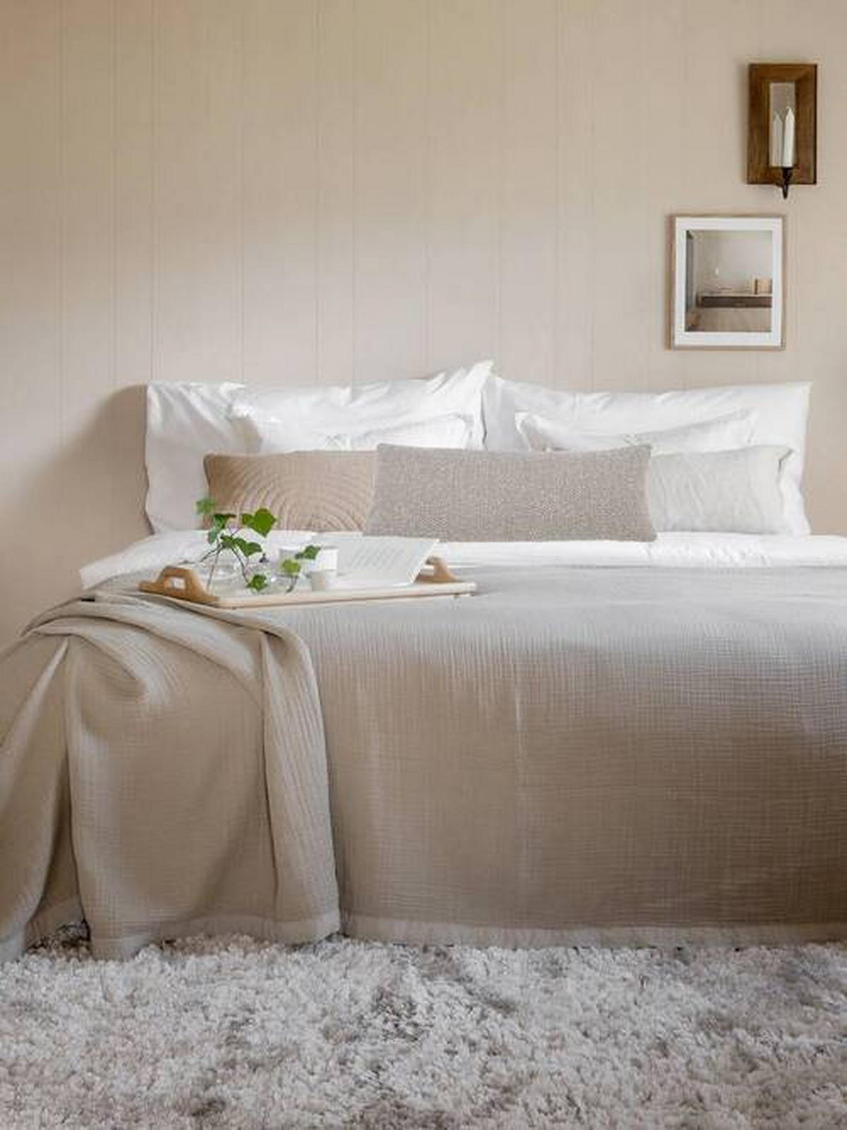 ZIERKISSEN  35/80 cm   - Beige, Basics, Textil (35/80cm)