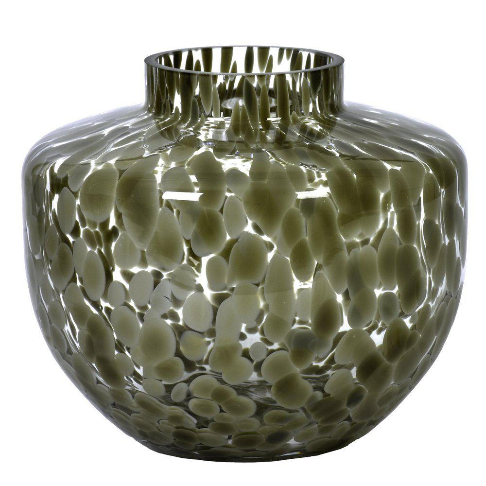 VAS 18 cm  - grön/transparent, Basics, glas (20/18cm)