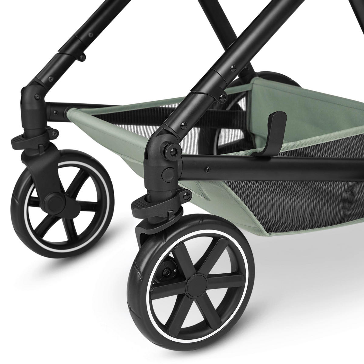 KINDERWAGENSET  Vicon 4  Pine  - Pastellgrün/Schwarz, Basics, Textil/Metall (91/61/110cm) - ABC Design
