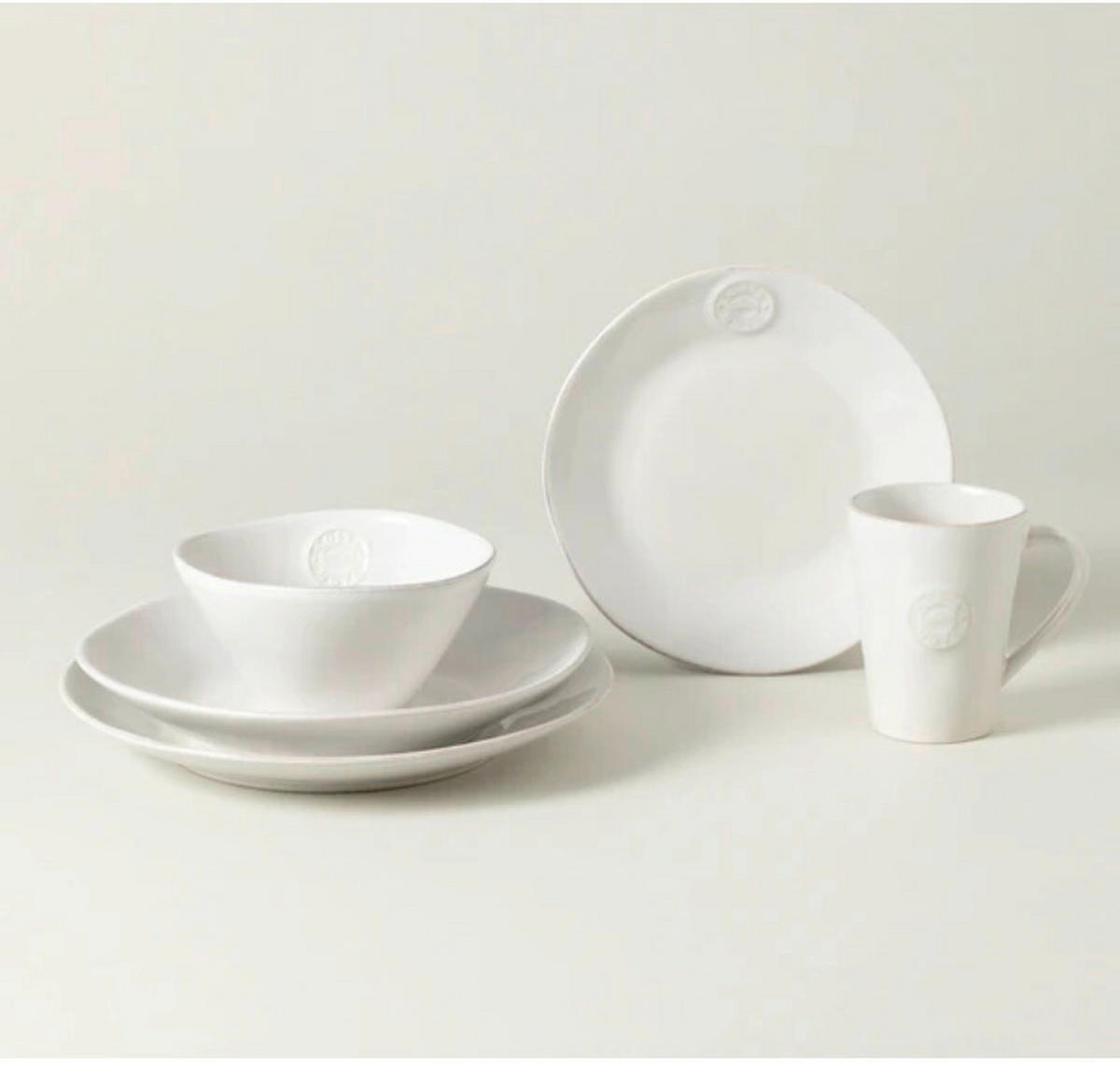 KOMBISERVICE NOVA 5-teilig  - Hellgrau, Basics, Keramik - Costa Nova