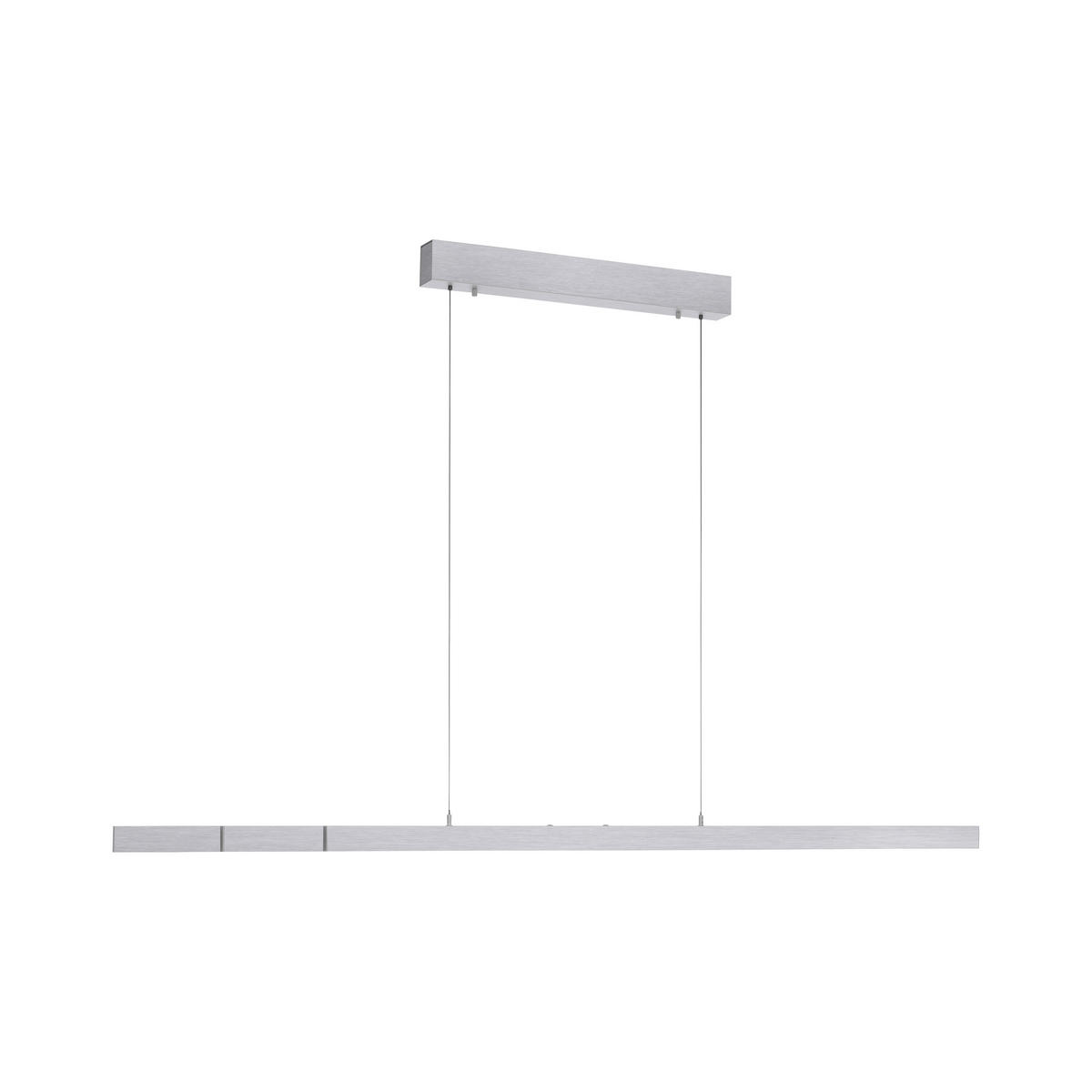 LED-HÄNGELEUCHTE 179/55/150 cm   - Alufarben, Design, Kunststoff/Metall (179/55/150cm) - Paul Neuhaus