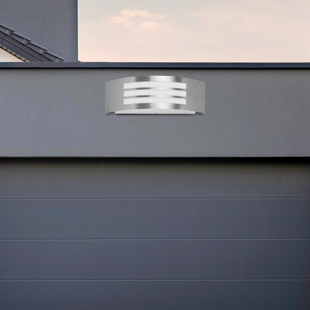 SPOLJNA ZIDNA SVETILJKA Roma  - boja hroma, Osnovno, metal/plastika (32/10cm)