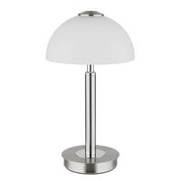 STOLNÍ LED LAMPA, dotykový stmívač, 25/45 cm  - bílá/černá, Basics, kov/plast (25/45cm) - Globo
