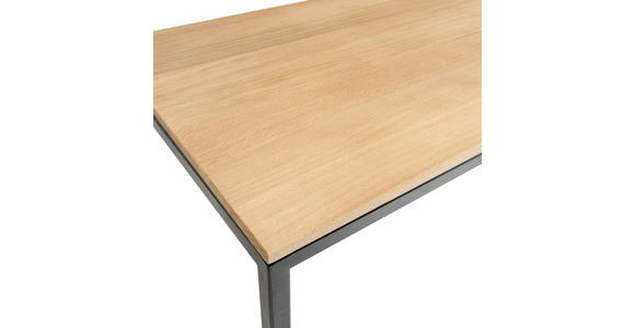 COUCHTISCH in Holz 100/60/41,5 cm - Buchefarben/Schwarz, Design, Holz/Metall (100/60/41,5cm) - Johann Jakob