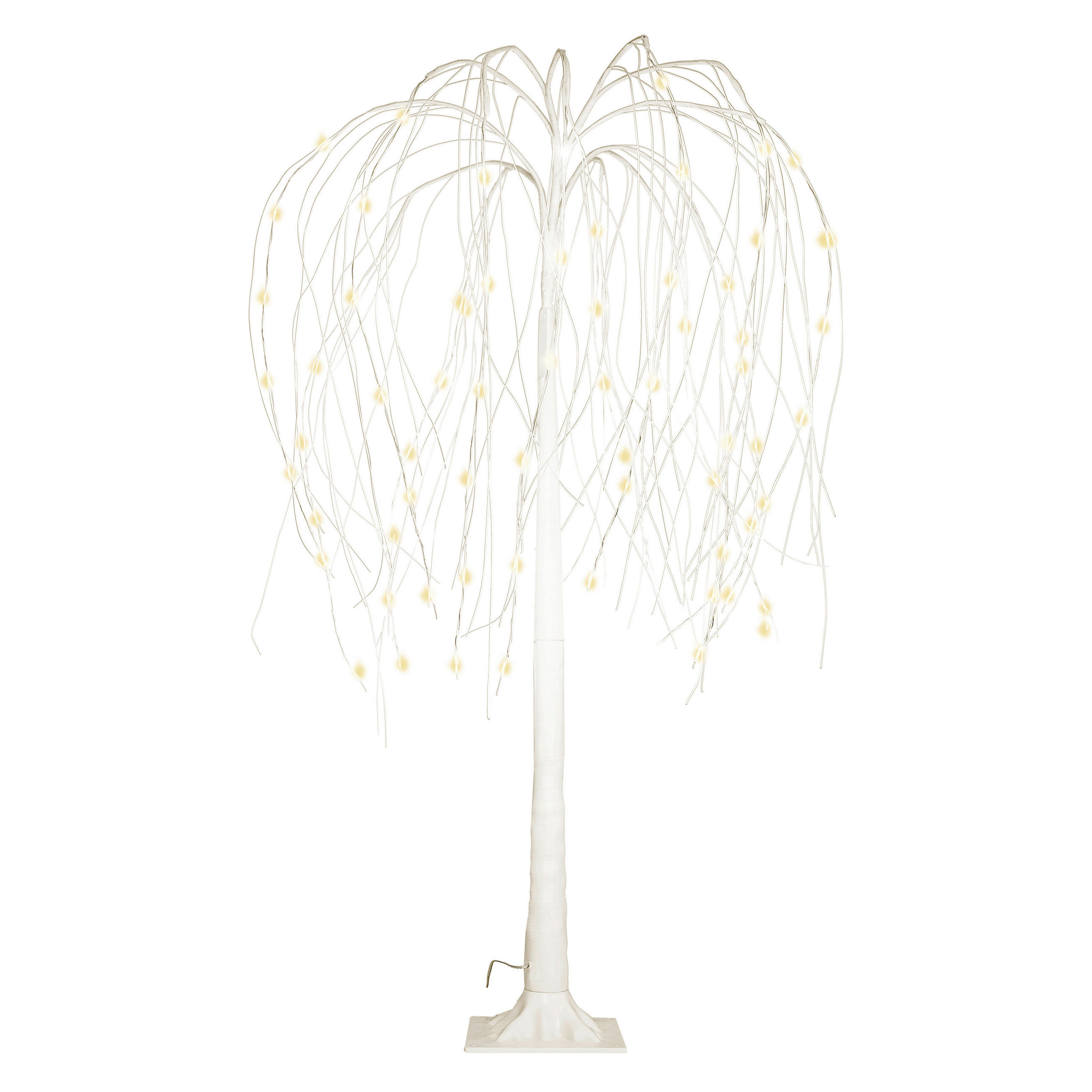 DEKORAČNÍ LED SVÍTIDLO - bílá, Basics, kov/plast (18/6/87cm)