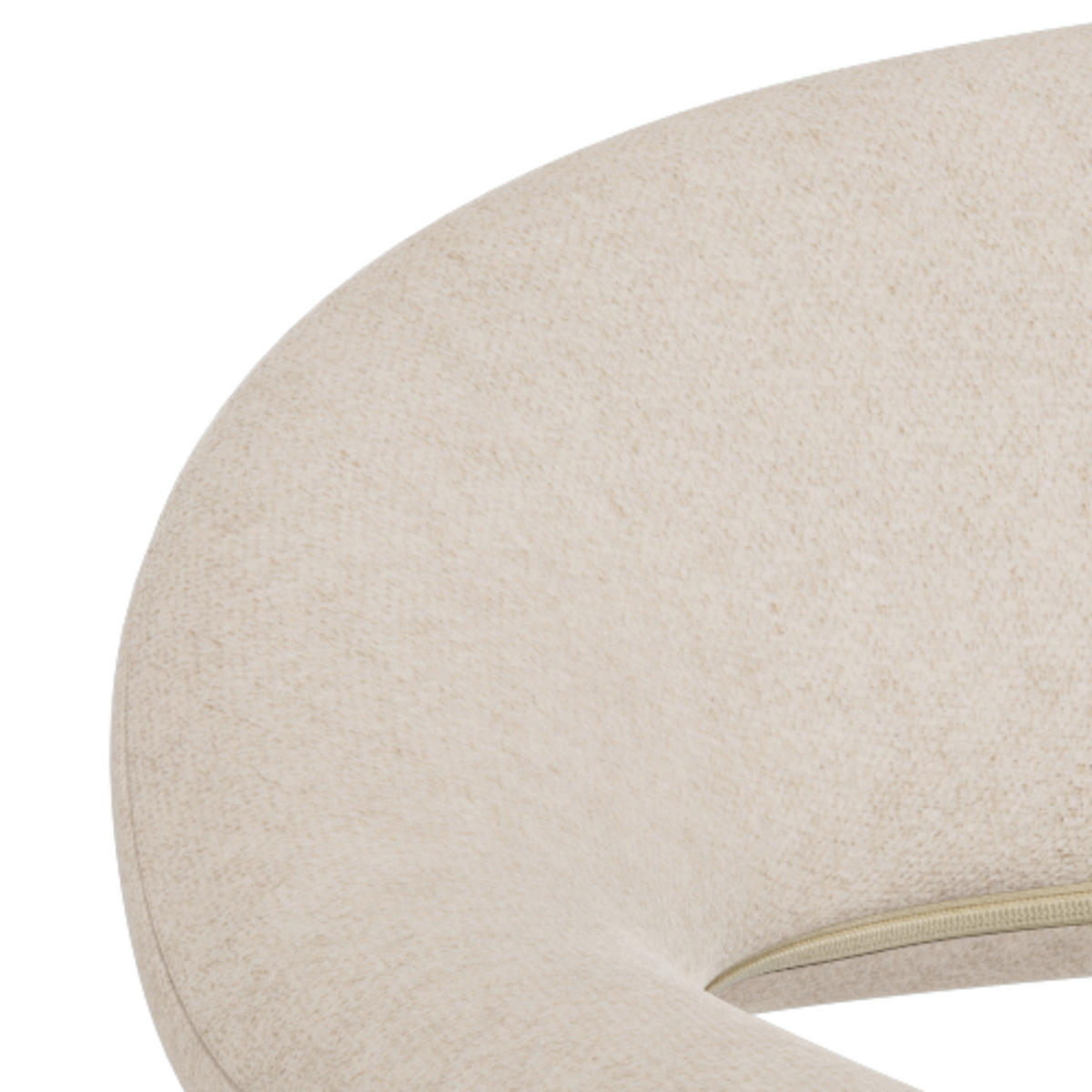 ARMLEHNSTUHL   Flachgewebe  - Sandfarben/Schwarz, MODERN, Textil/Metall (56/78/53cm) - MID.YOU