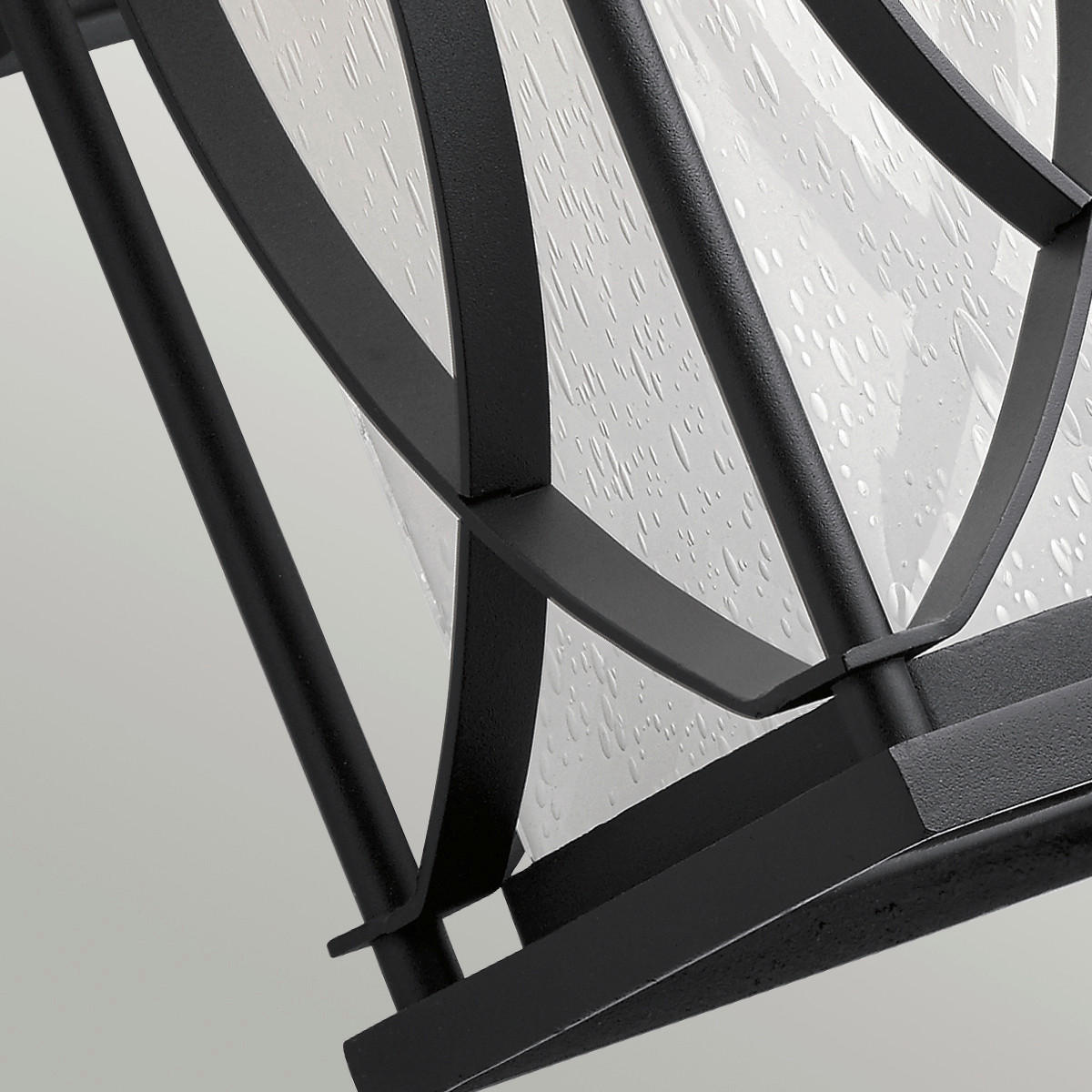 AUSSENWANDLEUCHTE - Schwarz, Konventionell, Glas/Metall (20cm) - Elstead Lighting