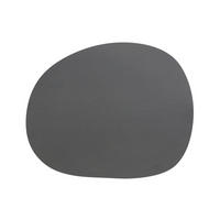 TISCHSET RAW Leder Dunkelgrau 41 cm  - Dunkelgrau, Basics, Leder (41cm) - Aida