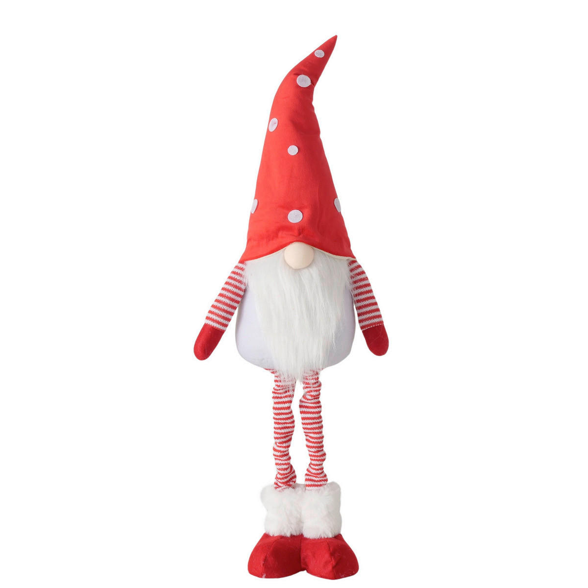 DEKORAČNÍ SKŘÍTEK - bílá/červená, Basics, kov/textil (24/15/84cm)