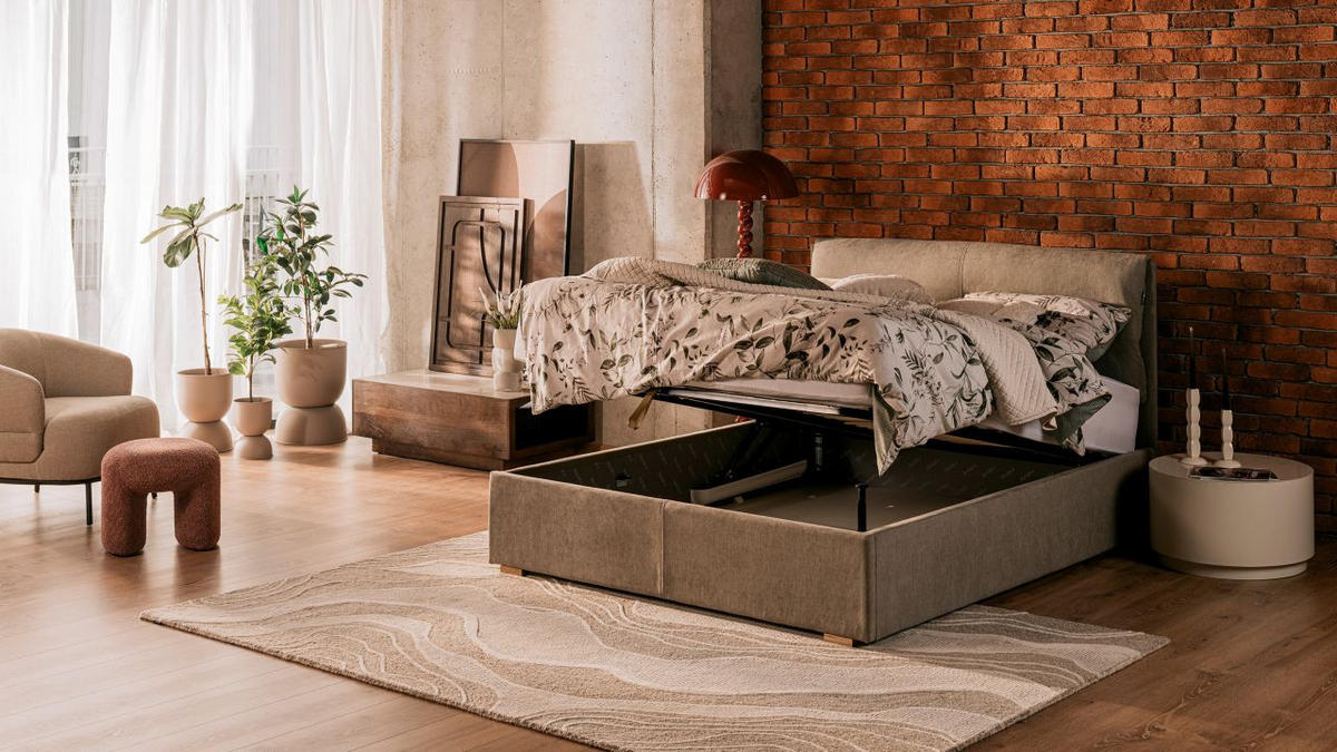 TAPACIRANI KREVET    112/190/210 cm   - Osnovno, metal/tekstil (112/190/210cm) - Hespo