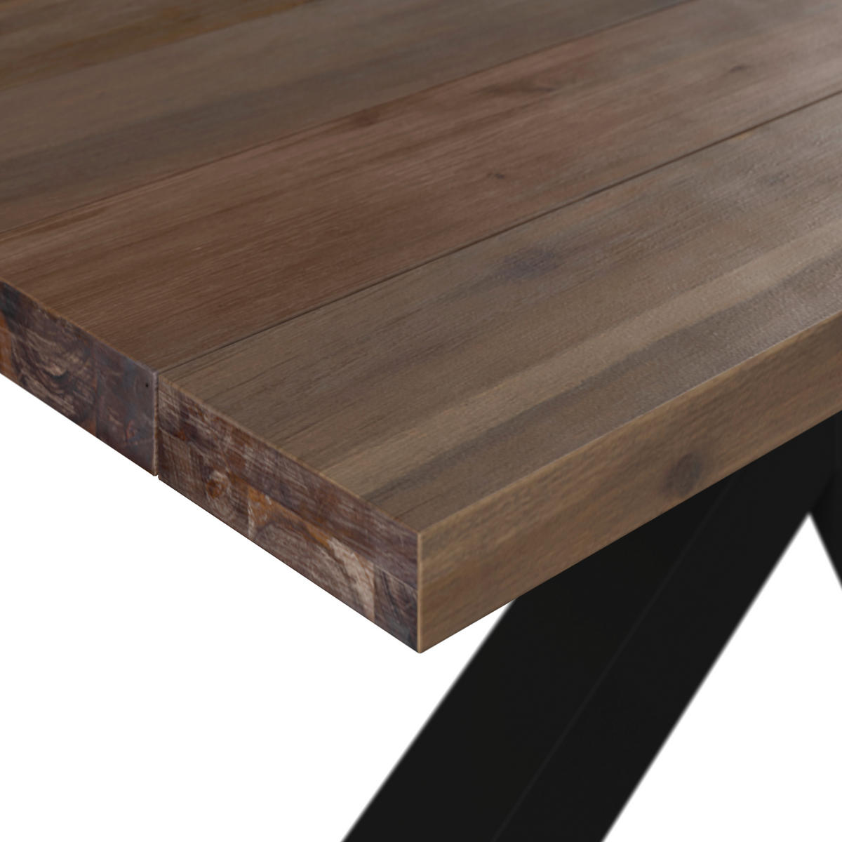 GARTENTISCH  - Akaziefarben, MODERN, Holz/Metall (180/76/100cm) - Ambia Garden