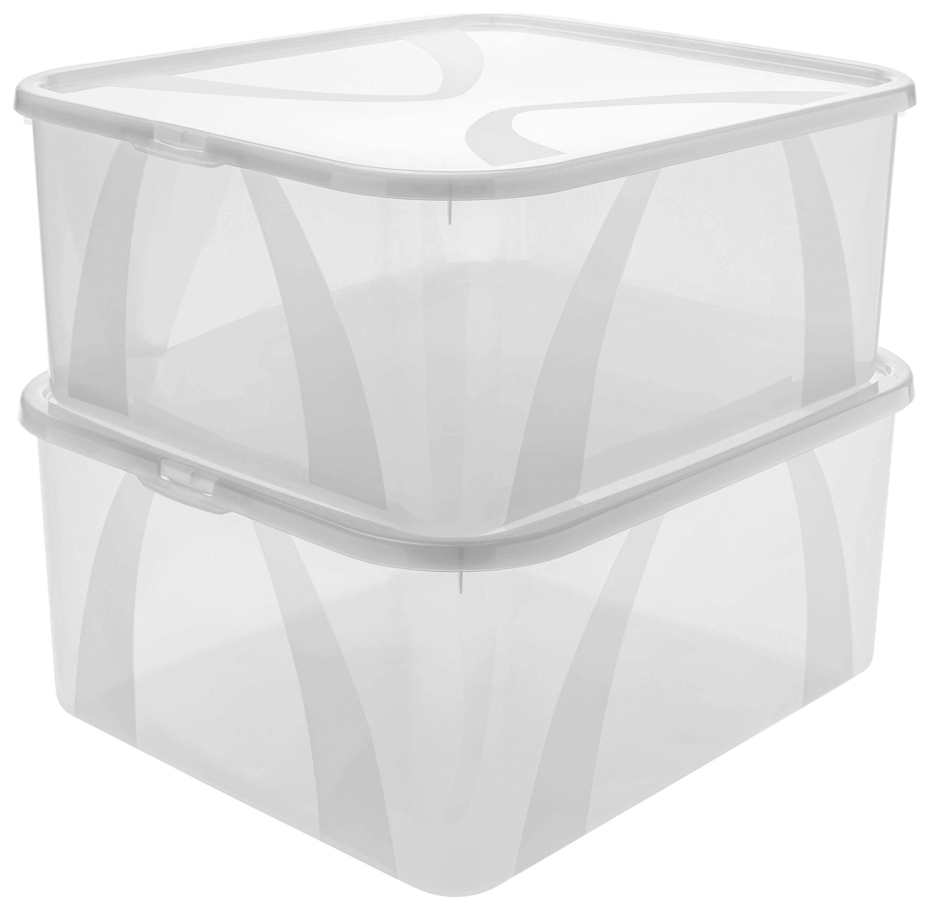 AUFBEWAHRUNGSBOXEN-SET - Transparent, Basics, Kunststoff (42/35/17cm) - Rotho