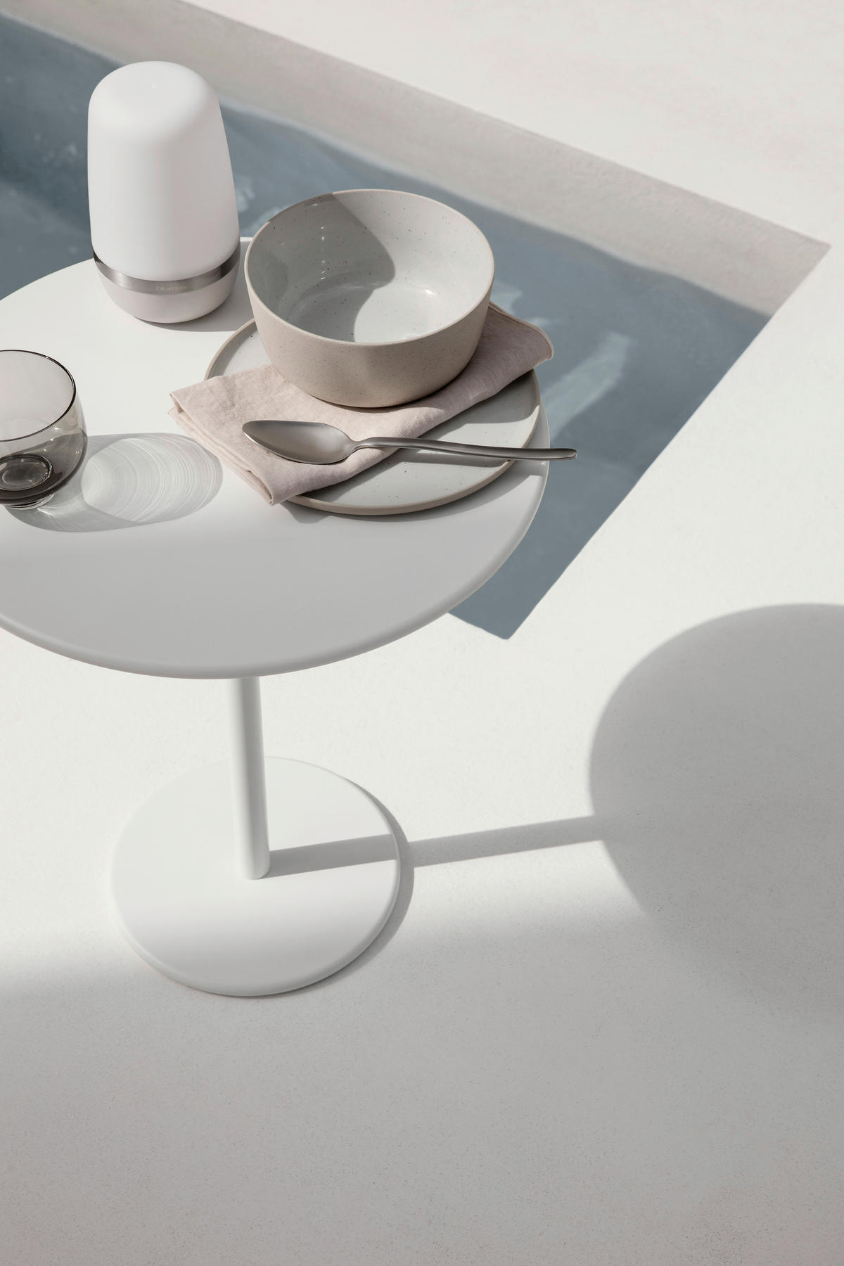 LED-TISCHLEUCHTE 9,4/15,3 cm   - Beige, Design, Kunststoff/Metall (9,4/15,3cm) - Blomus
