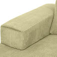 ECKSOFA in Cord Hellgrün  170/285 cm  - Schwarz/Hellgrün, KONVENTIONELL, Textil/Metall (170/285cm) - Carryhome