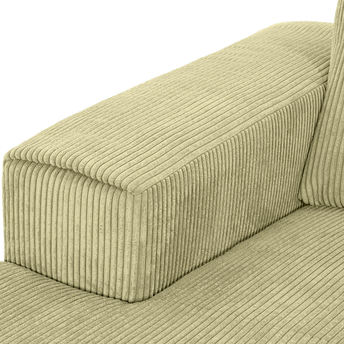 HÖRNSOFFA i manchester ljusgrön  - ljusgrön/svart, Klassisk, metall/textil (170/285cm) - MID.YOU