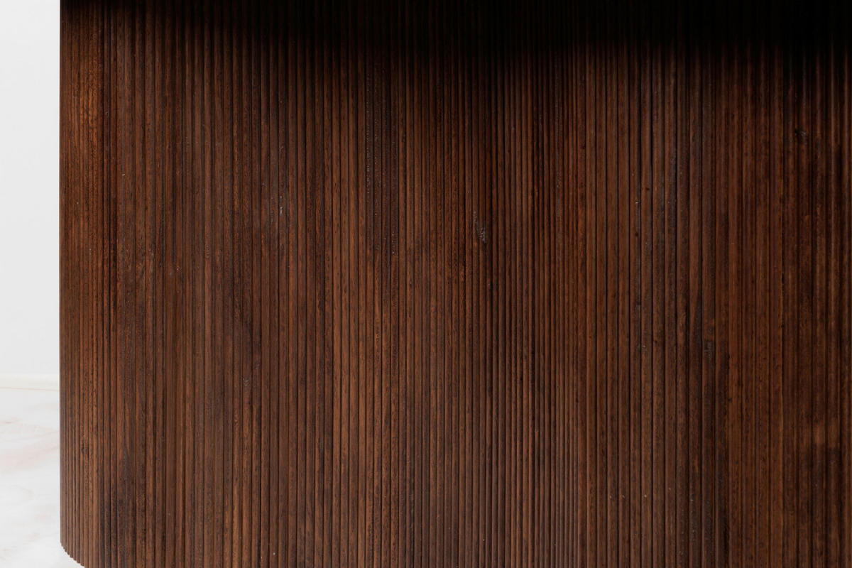 ESSTISCH 200/76/100 cm Echtholz  Holz organisch Walnussfarben  - Walnussfarben, Design, Holz (200/76/100cm) - Landscape