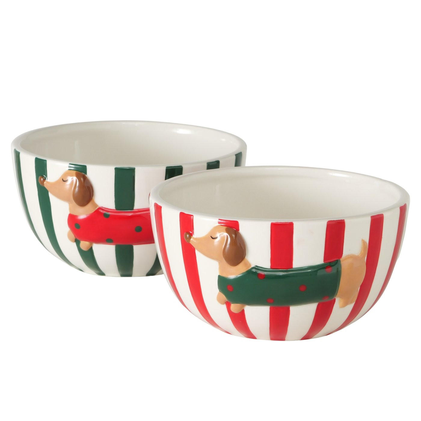 MÜZLIS TÁL  - piros/fehér, Lifestyle, kerámia (15/8cm)